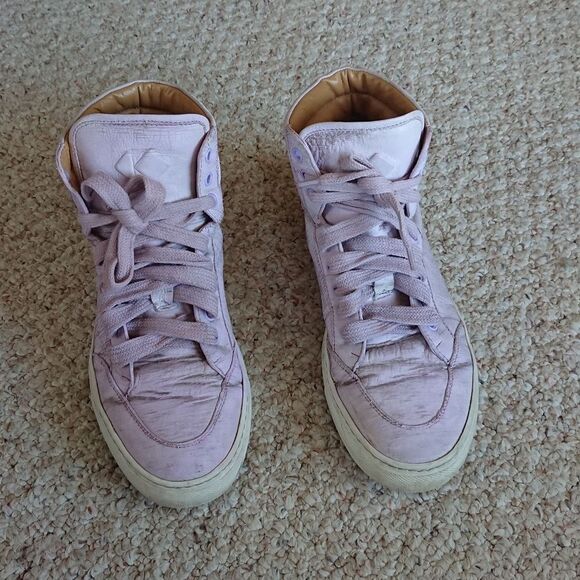 Koio Italy High-Top leather Sneakers in Light Purple size 38 - Picture 2 of 12